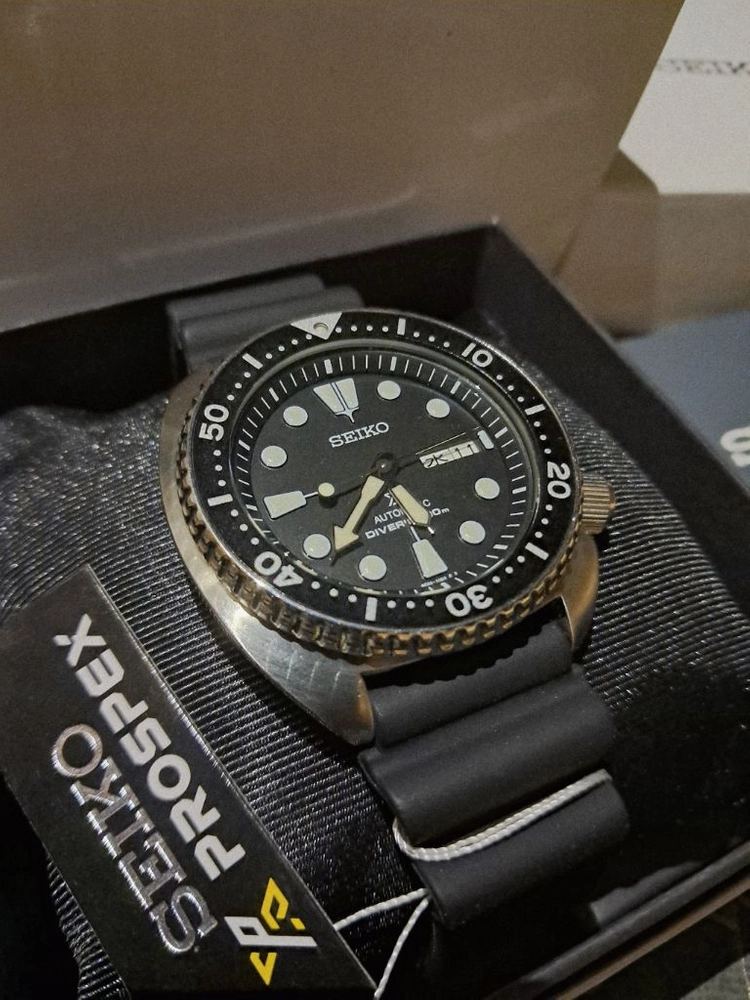 [민트급] 정품 SEIKO 세이코 SRPE93 터틀 한자 요일창 200m 방수 오토매틱 다이버 시계. 이미지