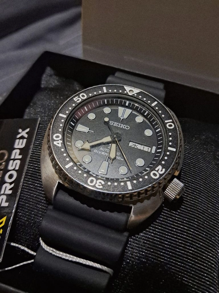 [민트급] 정품 SEIKO 세이코 SRPE93 터틀 한자 요일창 200m 방수 오토매틱 다이버 시계. 이미지
