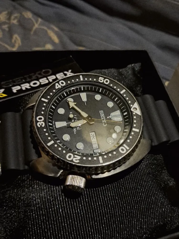 [민트급] 정품 SEIKO 세이코 SRPE93 터틀 한자 요일창 200m 방수 오토매틱 다이버 시계. 이미지