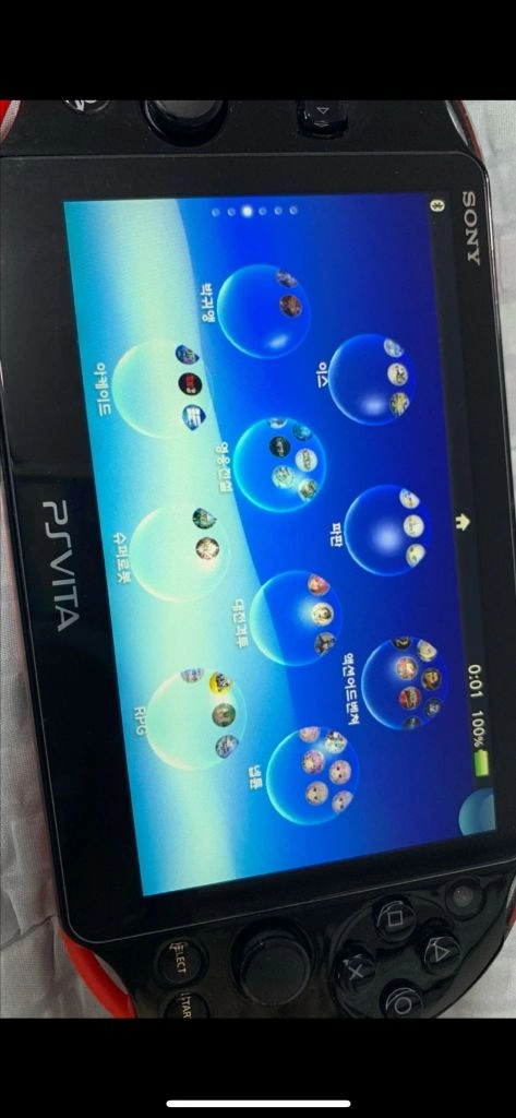 A급상태 소니 PS Vita PS비타 2세대 256GB 블랙/네온 오렌지 컬러 모델 팝니다. 이미지