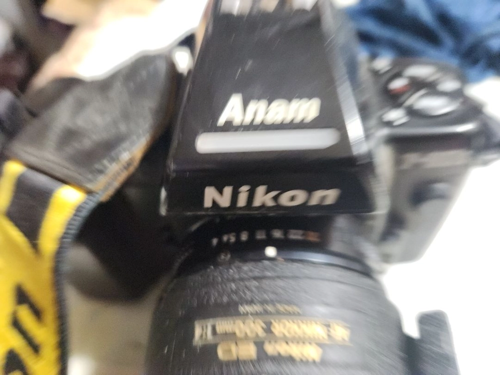 수리및부품용 DP용 아남 니콘 F801s 300mm 망원렌즈 장착 필름 카메라 판매합니다 이미지