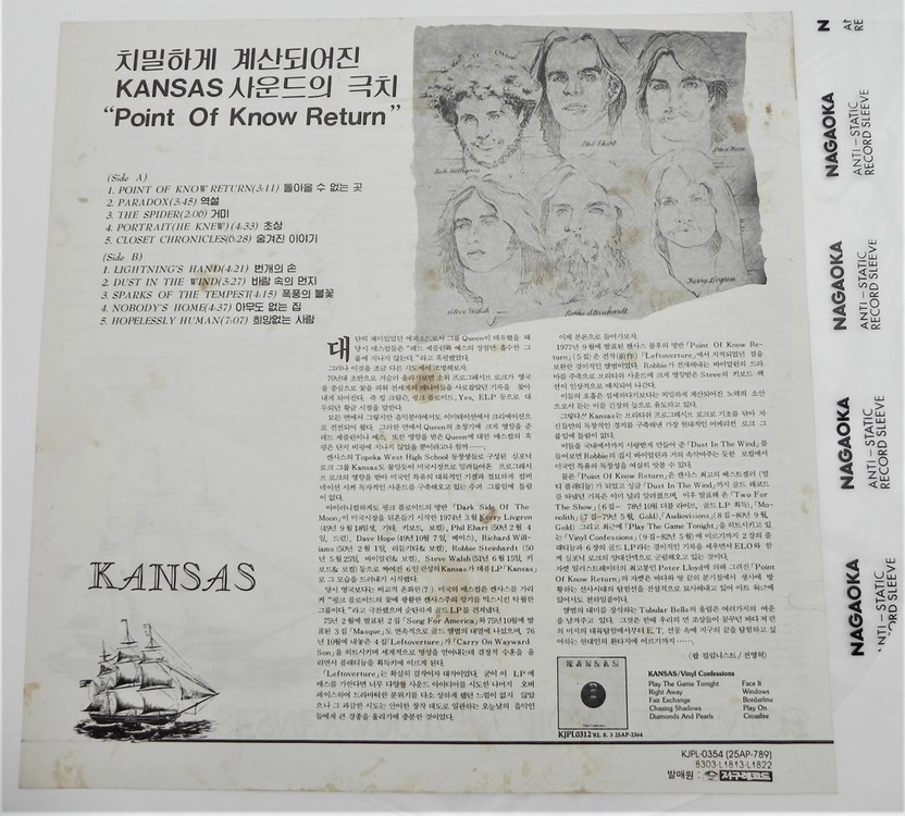 [개봉반] 캔사스 (Kansas) - Point Of Know Return (Dust In The Wind 수록) 이미지