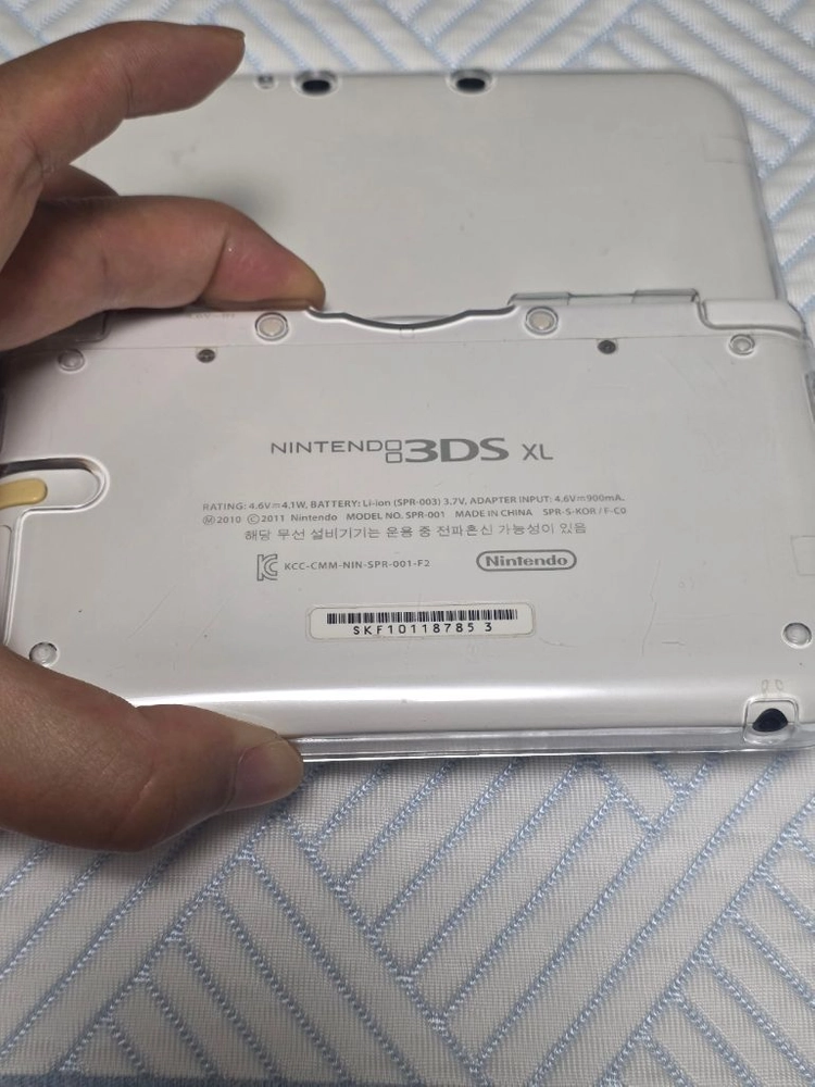 닌텐도 3ds xl 정발 순정 화이트 미품 슈퍼마리오 DL내장 이미지