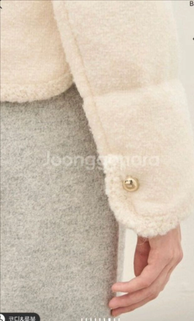 한섬 더캐시미어 퀼티드 다운 자켓 이미지