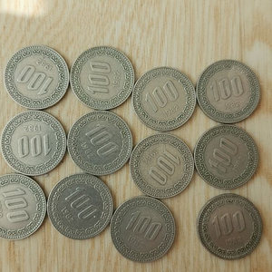 1982년 100원 동전 이미지