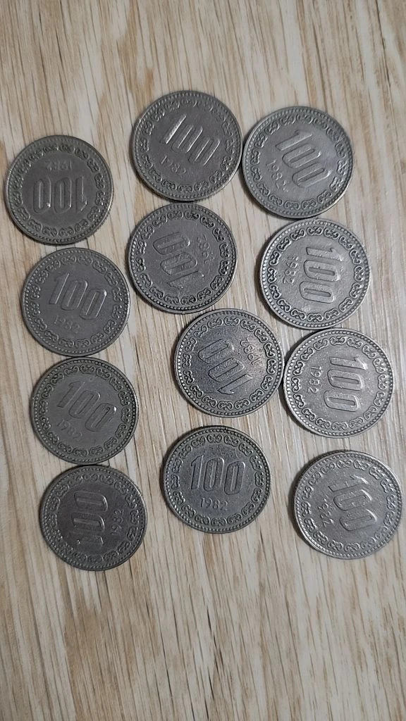 1982년 100원 동전 이미지
