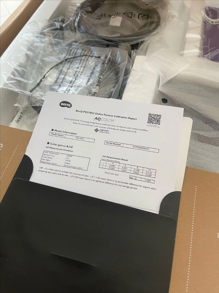 벤큐 PD2705U 27인치 모니터 풀박스 이미지