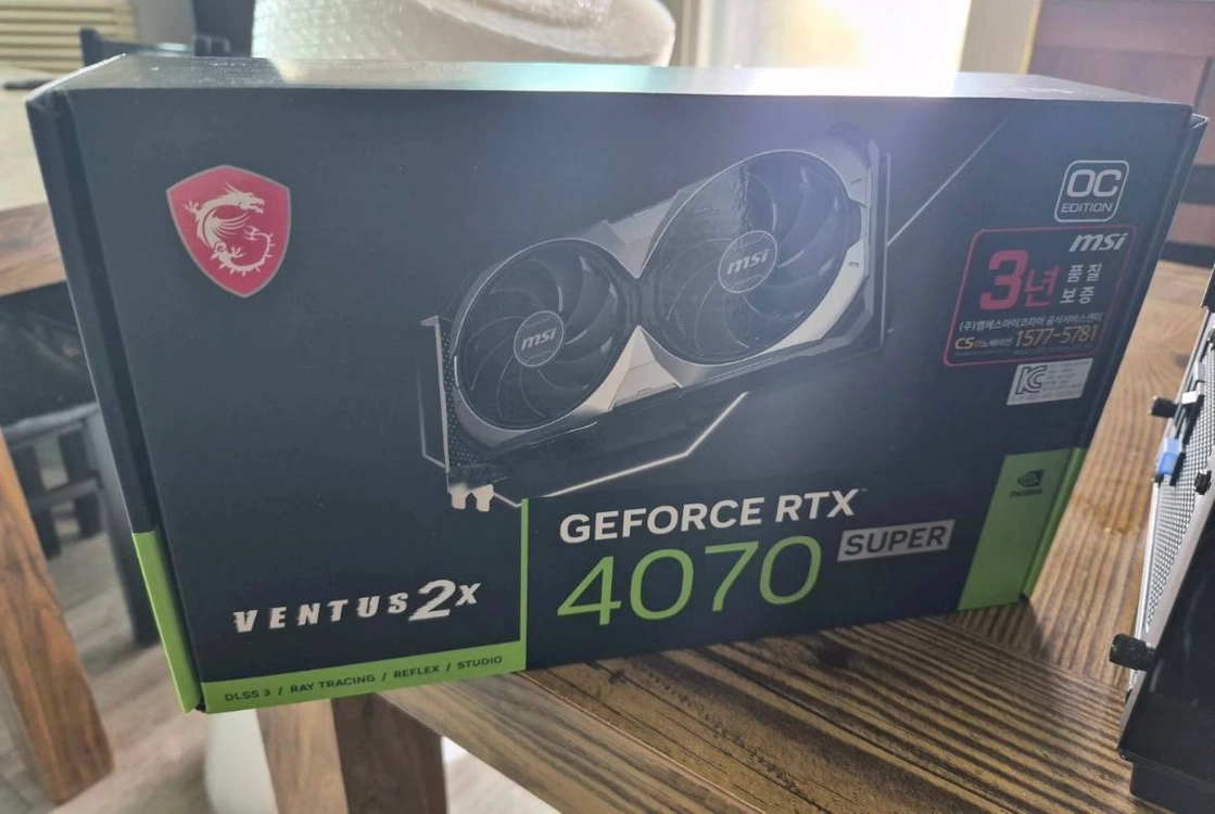 MSI RTX 4070s SUPER 벤투스 2X OC 판매합니다 - 안심되는 중고거래
