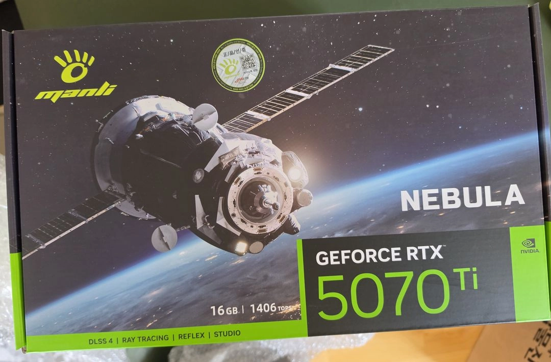 MANLI 지포스 RTX 5070 Ti Nebula D7 16GB 대원씨티에스 - 안심되는 중고거래