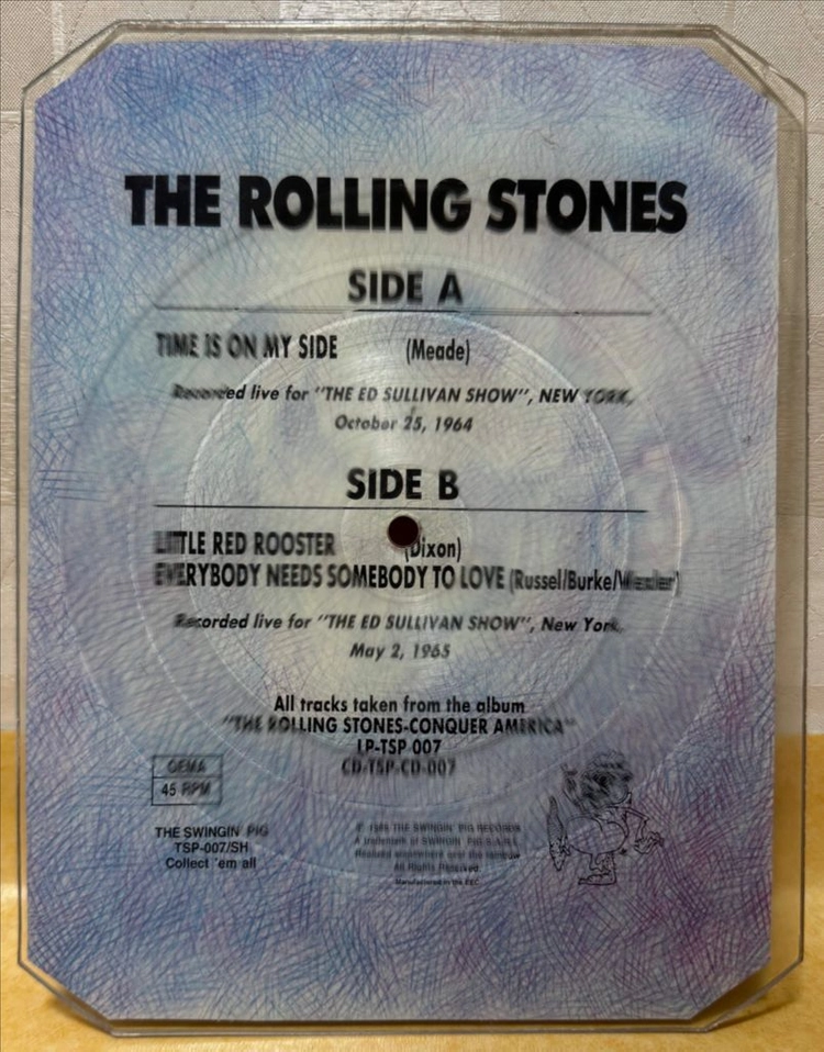 LP ; rolling stones - time is on my side 롤링 스톤즈 픽져디스크 싱글 rock 이미지