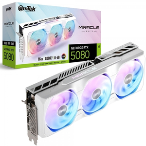 (미개봉) 이엠텍 지포스 RTX 5080 MIRACLE WHITE D7 16GB 이미지