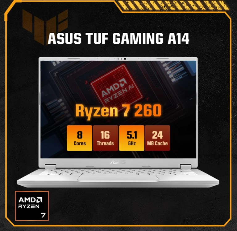 에이수스 TUF A14 게이밍 노트북 라이젠7 RTX 5060 512GB 32GB 이미지