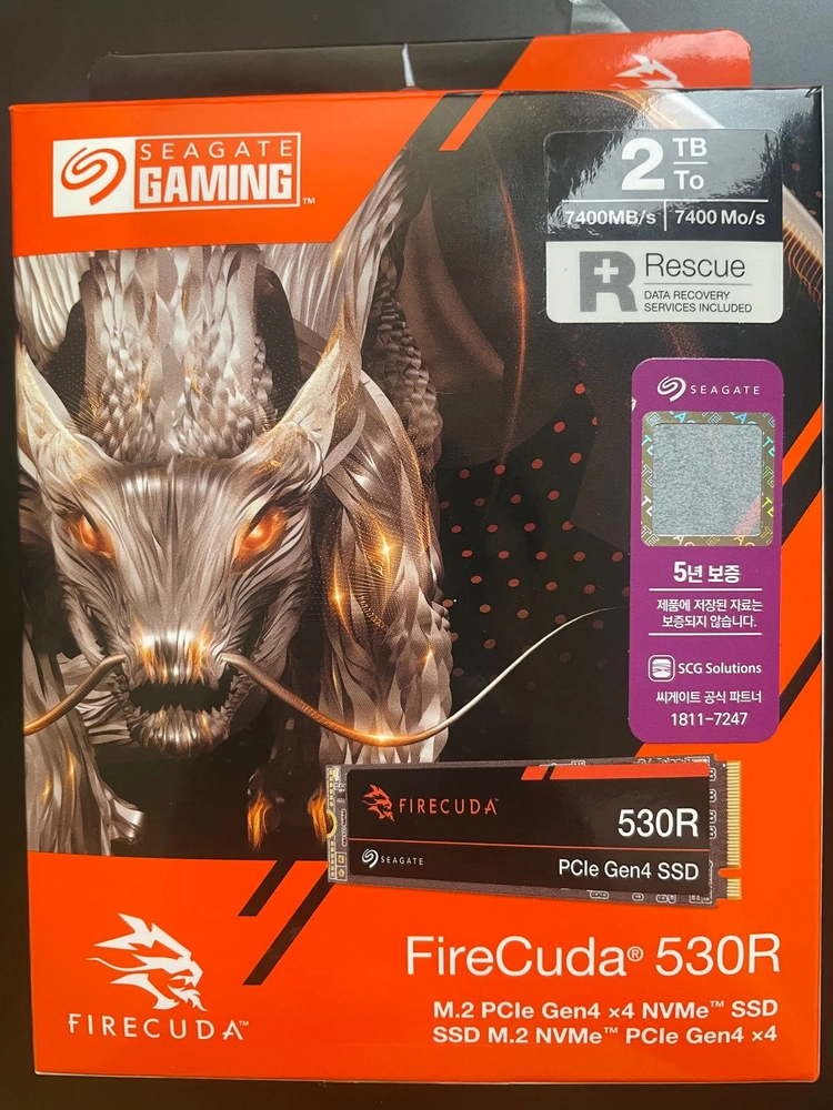 시케이트 파이어쿠다 530R M.2 PCIE GEN4 NVMe 2TB - 37만원 이미지