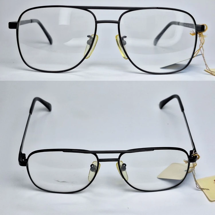 LUCKY T401-91 안경테 52mm 더블브릿지 일본 빈티지 데드스톡 투브릿지 Y2K 레트로 클래식 복고 패션 이미지
