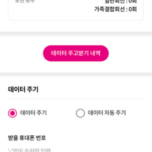 skt 데이터 2기가 팝니다 이미지