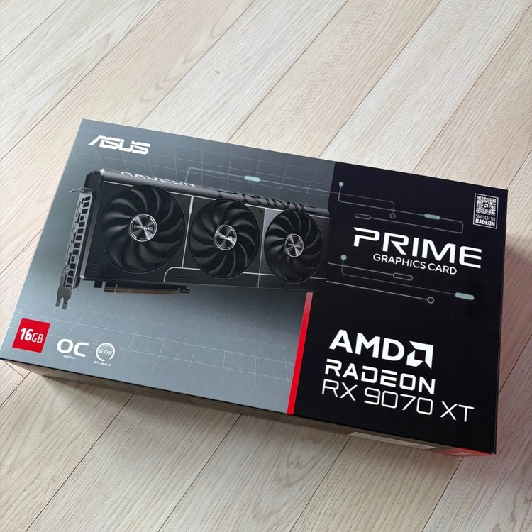 ASUS PRIME 라데온 9070XT 그래픽카드 단순개봉 - 안심되는 중고거래