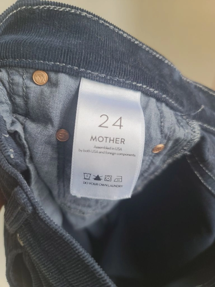 MOTHER 마더 진 ) 여성 골덴 코듀로이 바지 팬츠 네이비 24 / 써스데이 한섬 마인 시스템 잇미샤 R13 이미지