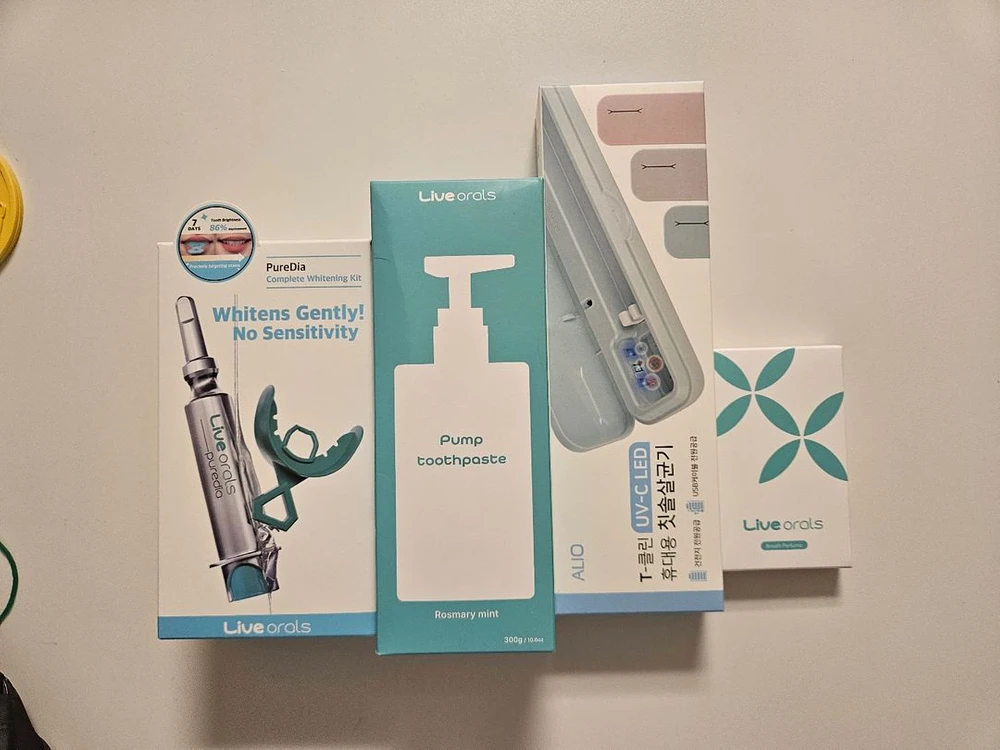라이브오랄스 치아미백제 마우스피스, 치약, 마우스스프레이, 칫솔살균제판매 - 안심되는 중고거래