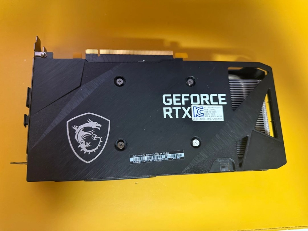 MSI 지포스 RTX 3050 벤투스 2X OC D6 8GB 18만원 (안심거래 19만원) 이미지