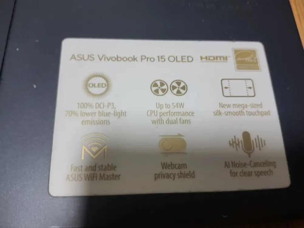 아수스 비보북 프로 15인치 OLED 노트북 5800h 3050 이미지