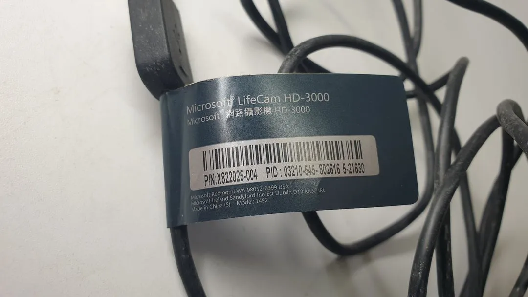 마이크로소프트 LifeCam HD-3000 웹캠 이미지