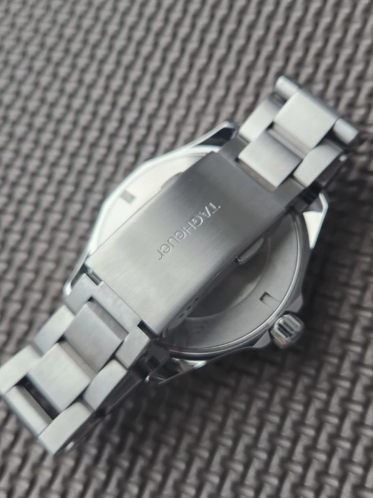 태그호이어 아쿠아레이서 스틸 블루 43mm 오토매틱 시계 이미지