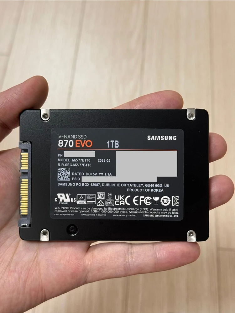 삼성 870 EVO(1TB) - 단순개봉 미사용 이미지
