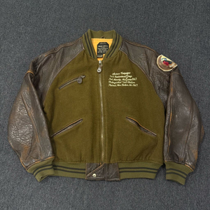 AVIREX 1980s 아비렉스 G2 울 가죽 봄버 자켓 이미지