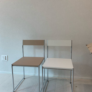 플랫포인트 라토체어 화이트 베이지 차콜 이미지