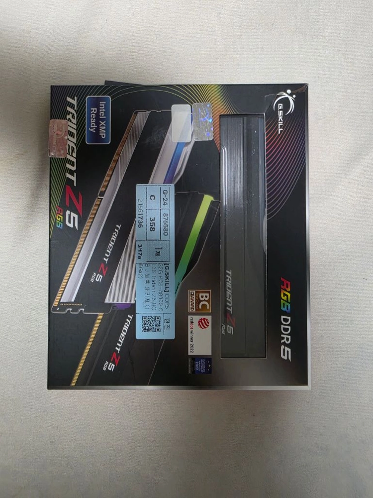 [G.SKILL] DDR5 6000 PC5-48000 CL36 TRIDENT Z5 [32GB (16GB*2] 이미지