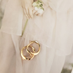 18k 할로우 트렌디 귀걸이 이미지