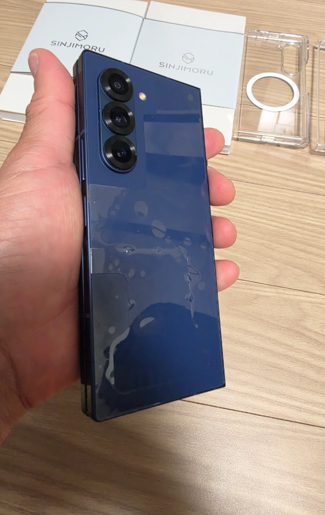 갤럭시 Z 폴드6 512GB 네이비 블루 풀박스 이미지