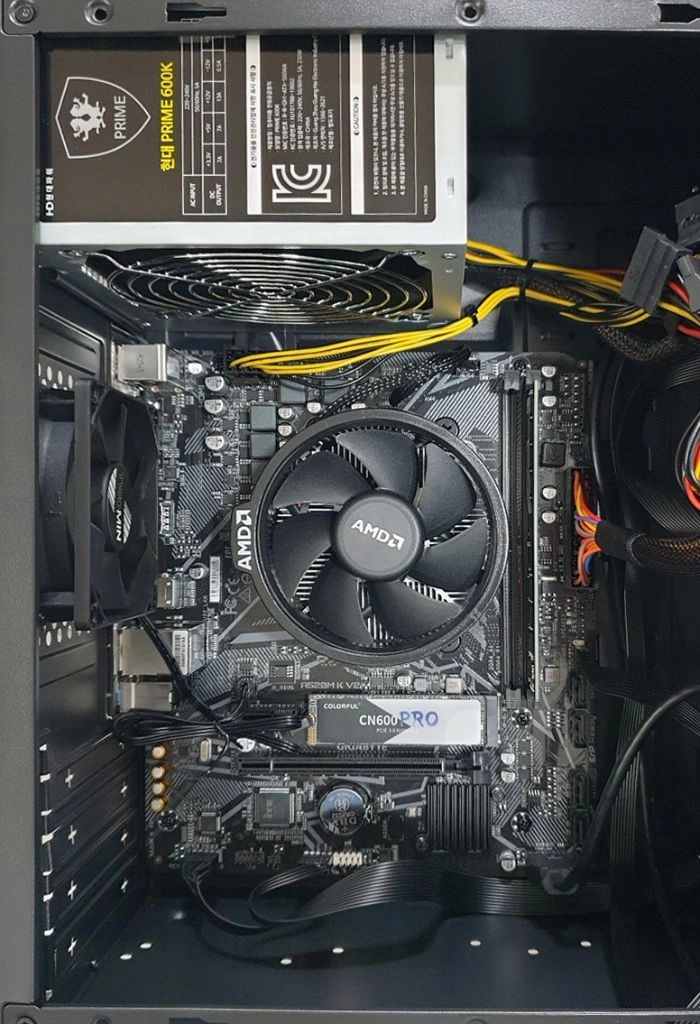 안전거래 부산 고급 업무용 컴퓨터 라이젠5 5500GT 6코어 새컴퓨터 롤 발로란트 이미지