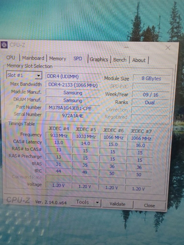 삼성 ddr4 2133mhz 8gb 1장 이미지