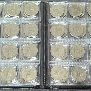 1983년 100원 120개동전 앨범 (깨끗함) 이미지