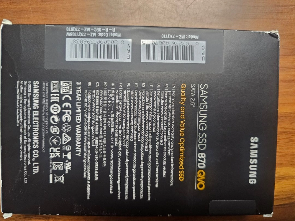 삼성 870 EVO 500GB, QVO 1TB SSD 미개봉 이미지