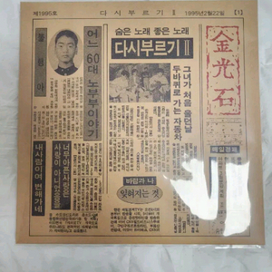 (LP 미개봉 한정반) 김광석 다시부르기2 - 바람과나/변해가네 이미지