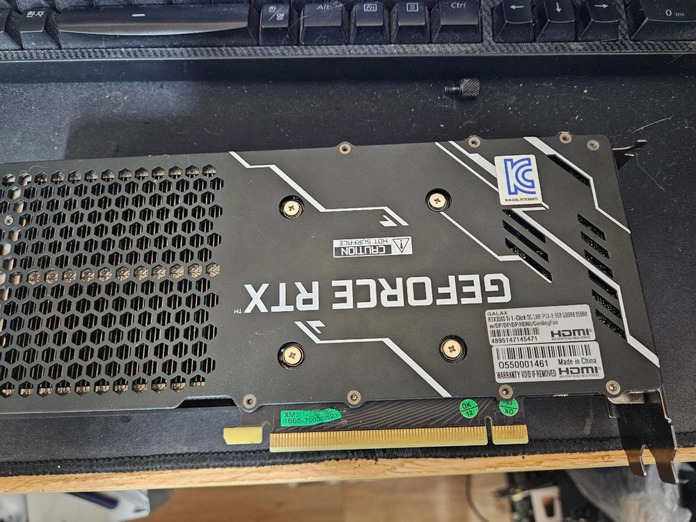 rtx 3060ti 고장 부품용 판매 이미지