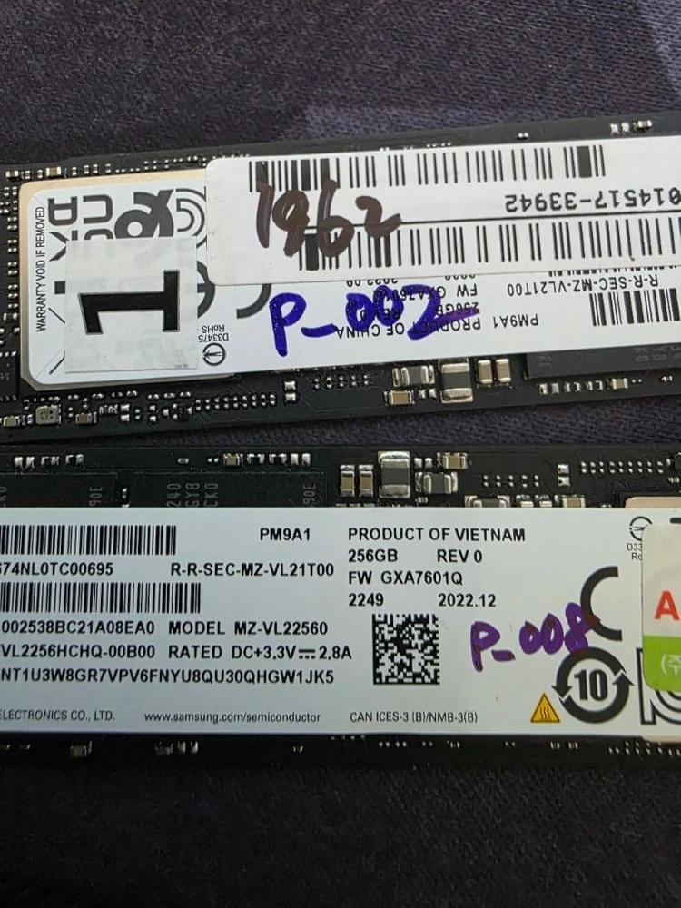 삼성 PM9A1 256GB 이미지