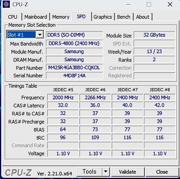 삼성 노트북용 ddr5 4800 64g (32gx2) 램 2개 SO-DIMM규격 이미지