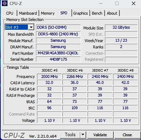 삼성 노트북용 ddr5 4800 64g (32gx2) 램 2개 SO-DIMM규격 이미지