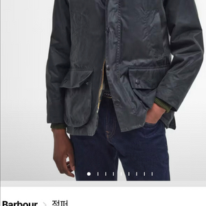 barbour bedale 바버 비데일 왁스자켓 사이즈 40 올리브색 세이지 그린 이미지