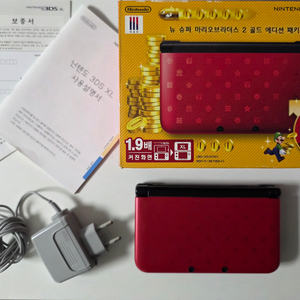 닌텐도3ds xl 슈퍼마리오 에디션 풀박스 풀구성 +포켓몬뱅크 구큰다수 이미지