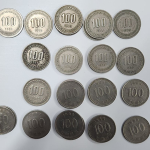 100원 짜리 동전 이미지