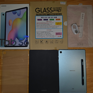 삼성 갤럭시 탭 s6 lite LTE 64GB 블루 풀박스 이미지