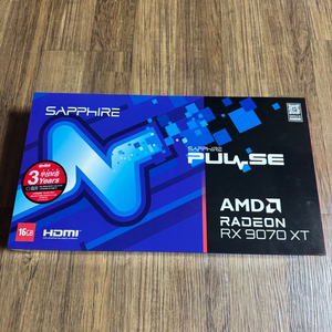 사파이어 PULSE RX 9070 XT 그래픽카드 이미지
