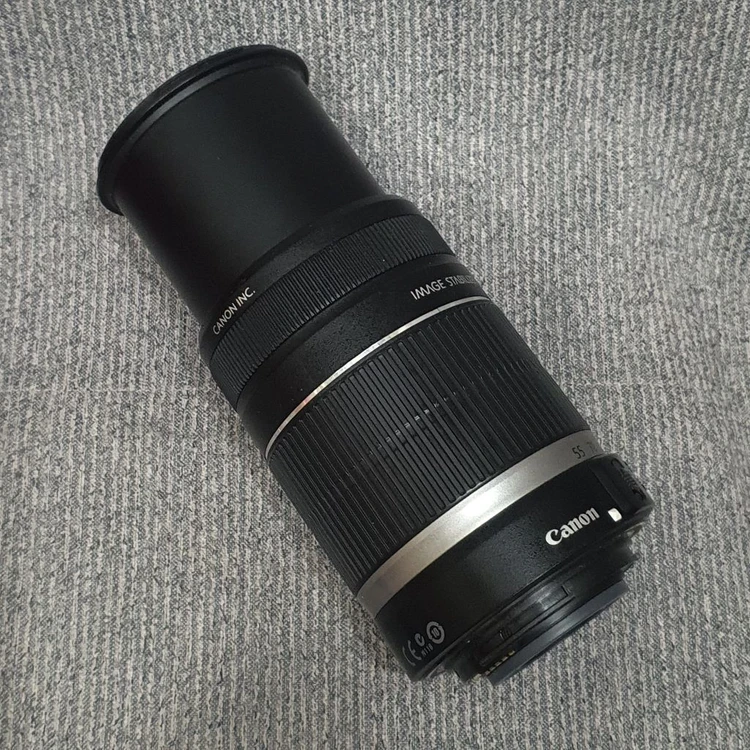 캐논 EF-S 55-250mm IS 망원 줌렌즈+신품후드,필터 이미지