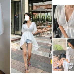 로브롱가디건 쉬폰블라우스 레이스나시 롱원피스전부 이미지