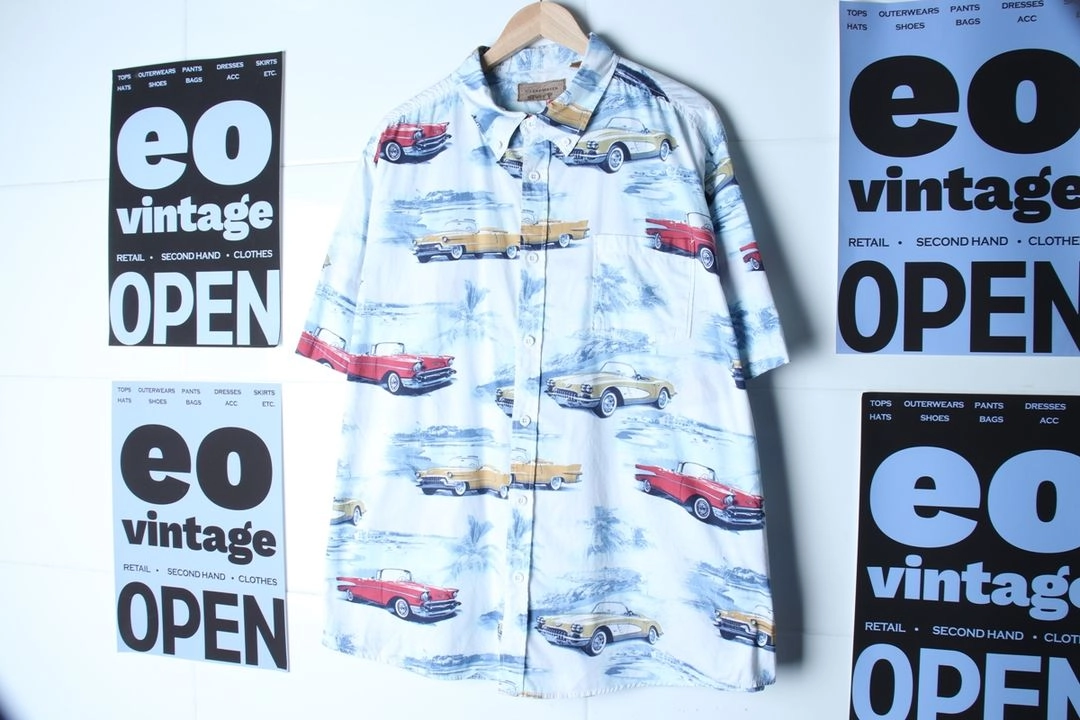 (2XL-3XL) 브랜드빈티지 반팔 카라 티셔츠 이미지