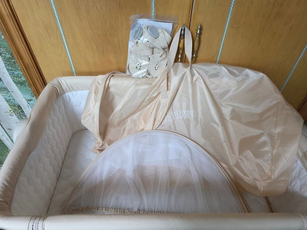 아기침대 헬로디로 프리미엄 네고없이 9만원에 팝니다~ 이미지
